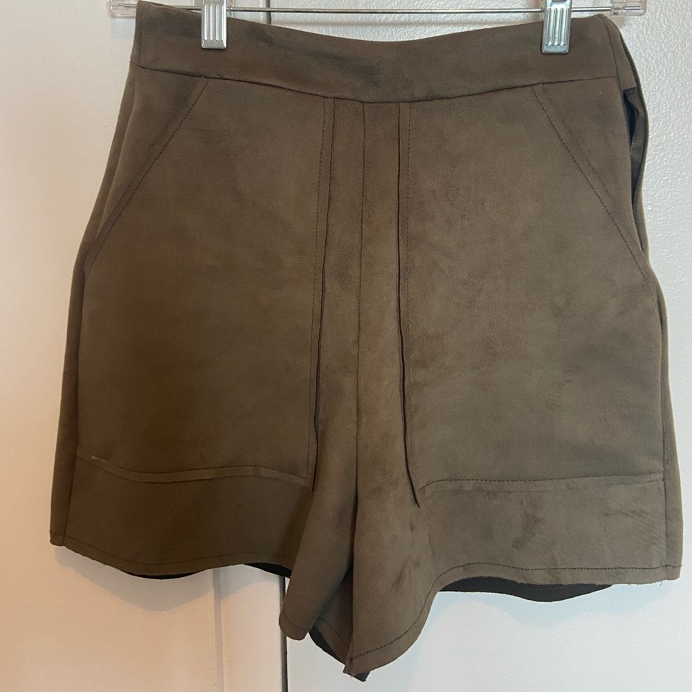 Zara suede shorts